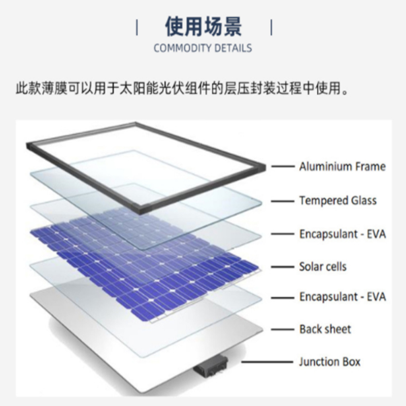 太陽(yáng)能電池板背板封裝膠膜EVA薄膜電路板封裝